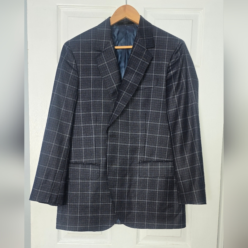 Paul Smith Navy Checkered Blazer 40.